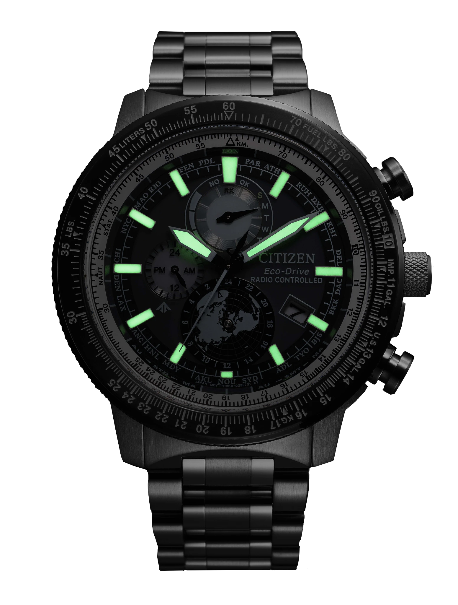 Promaster Geo Trekker Gray Dial Stainless Steel Bracelet BY3006